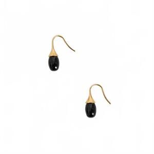NEW HEAVEN MAYHEM women's odette earrings in black/gold